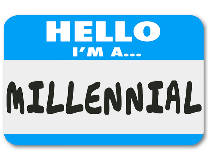 millenials and credit - i"m a millennial nametag