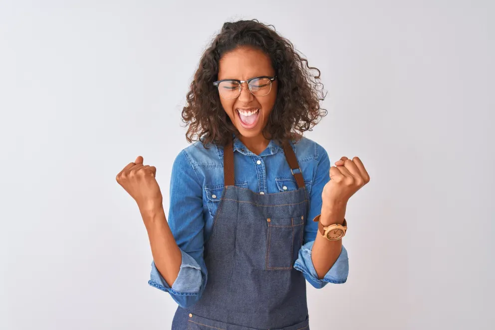 small business owner smiling small business owner smiling