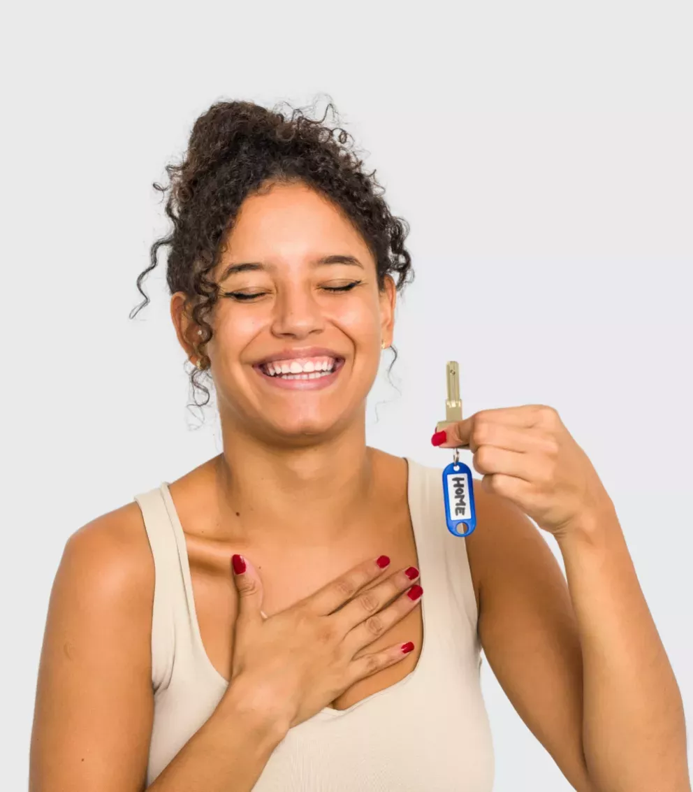 woman holding keys woman holding keys