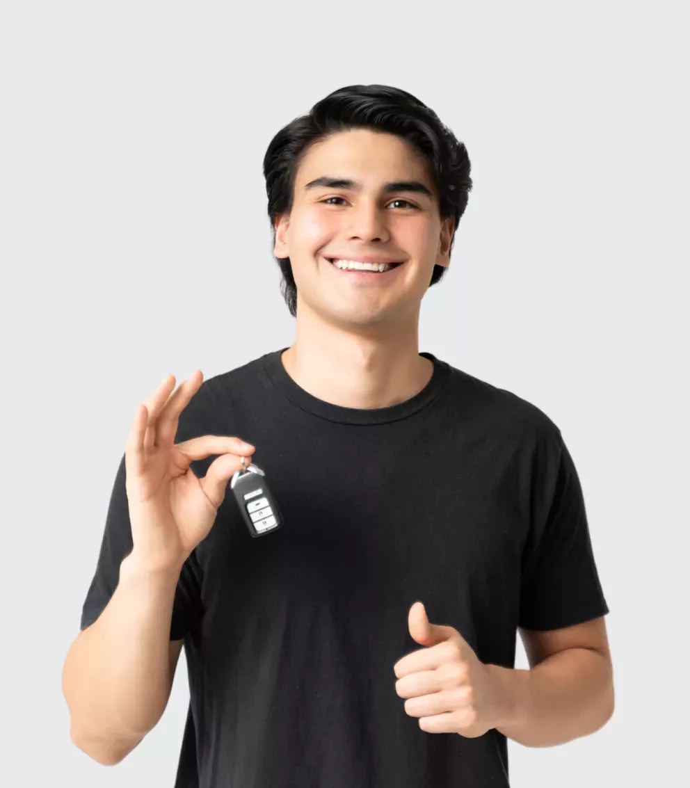 man holding car keys man holding car keys