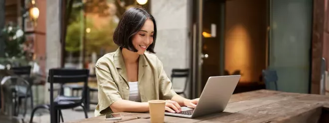 Woman with laptop Woman with laptop