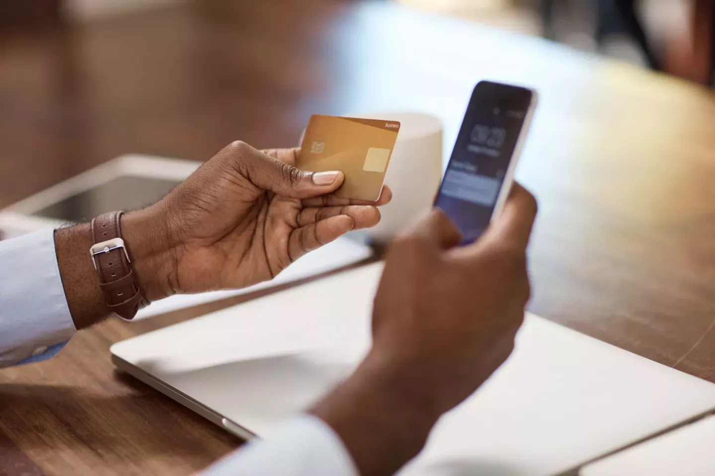 Man paying online Man paying online