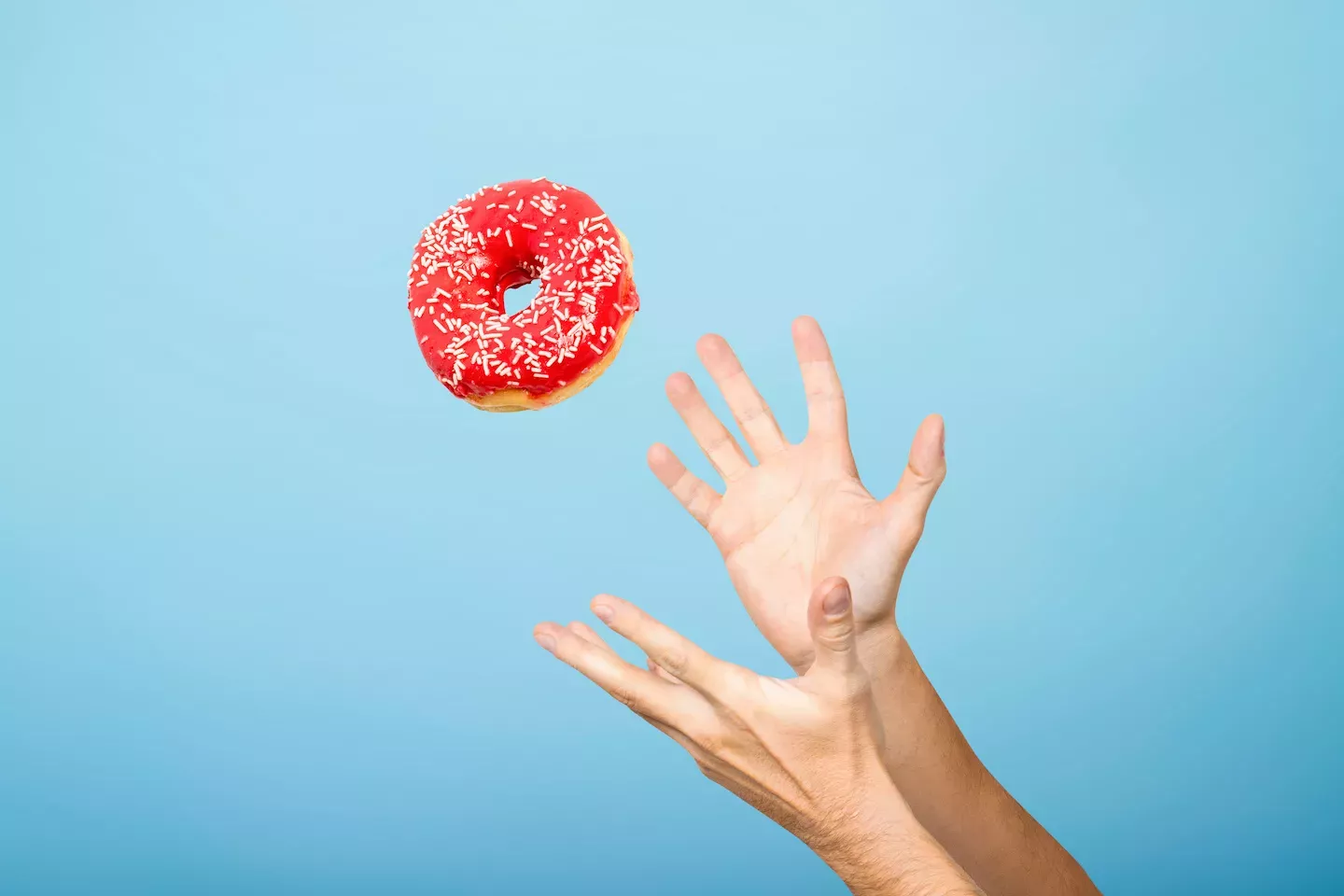 Catching a doughnut Catching a doughnut
