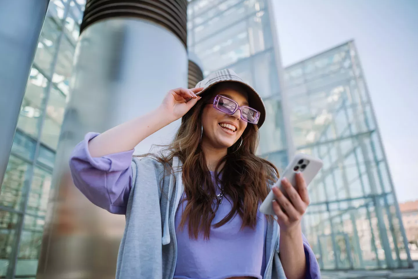 Woman using a phone Woman using a phone