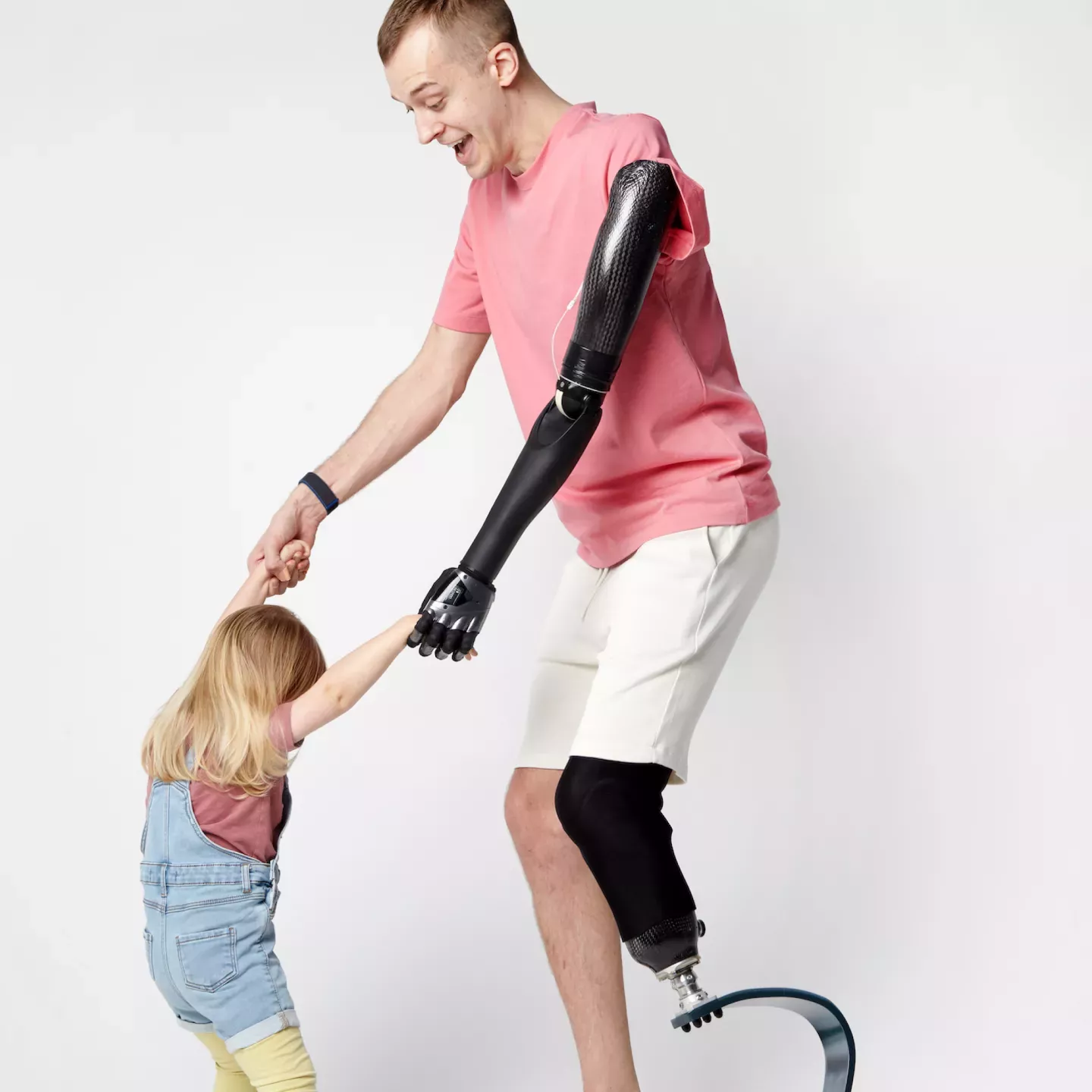 Man dancing with his daughter Man dancing with his daughter