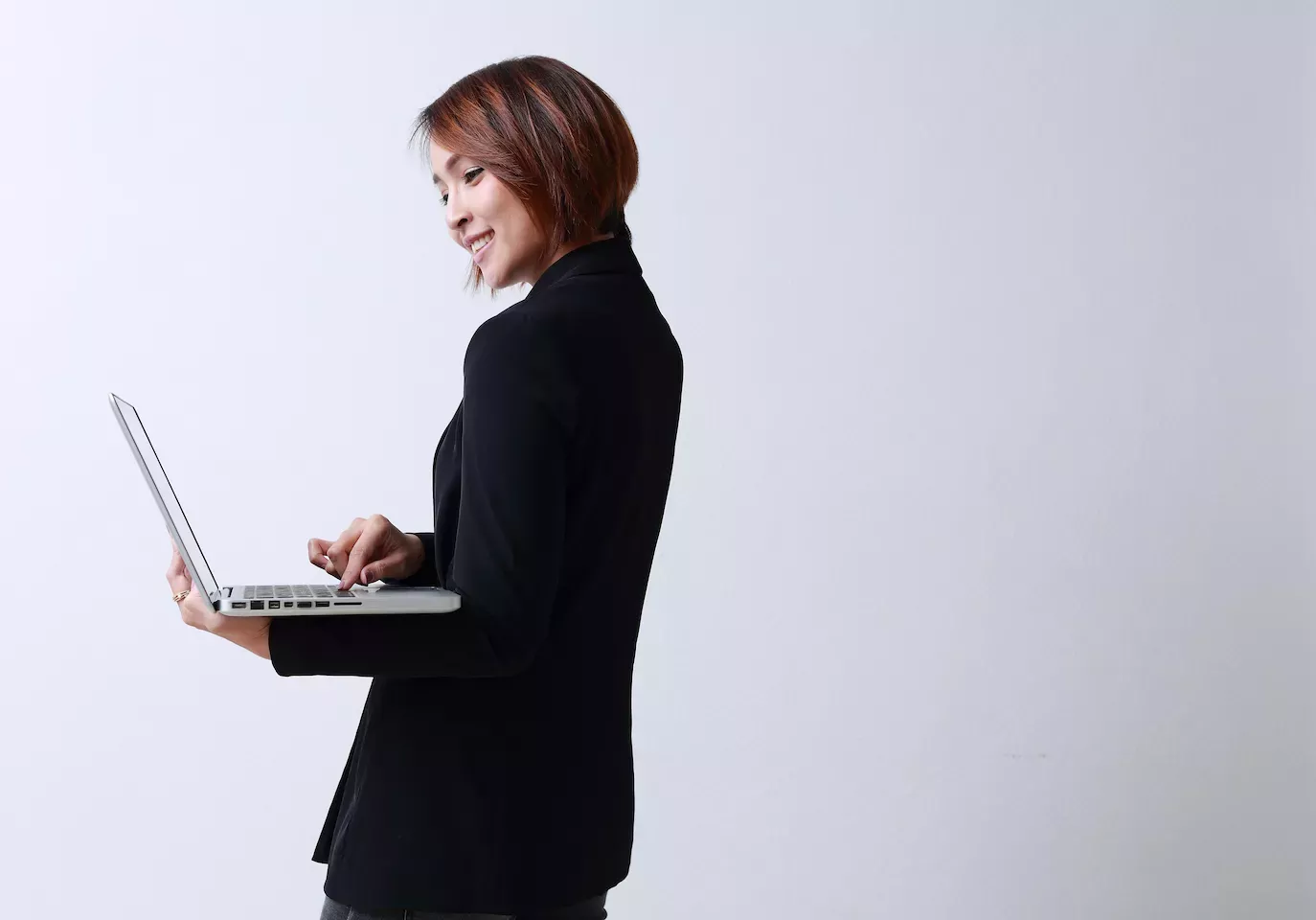 Woman using a laptop Woman using a laptop