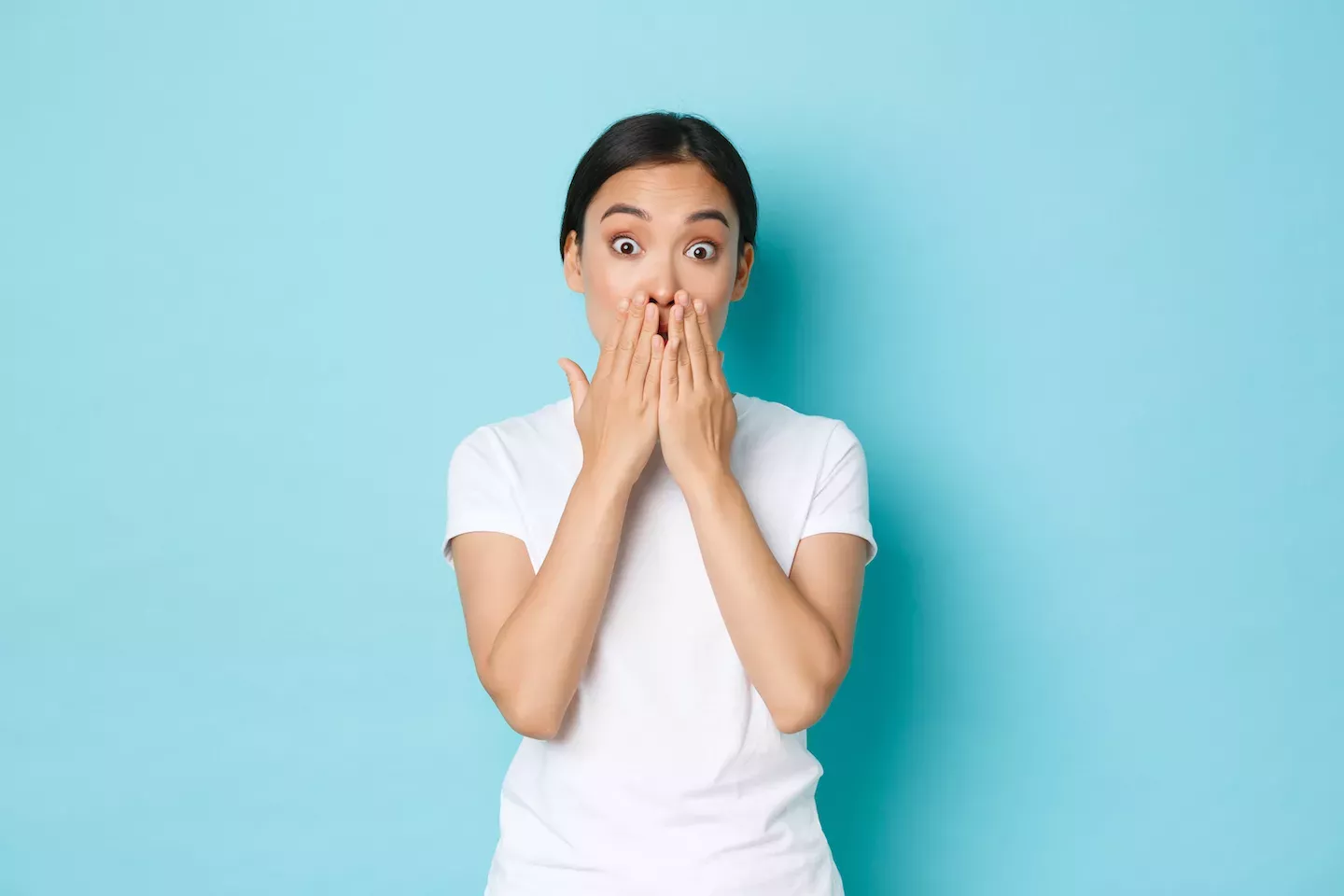 covering face with hands covering face with hands