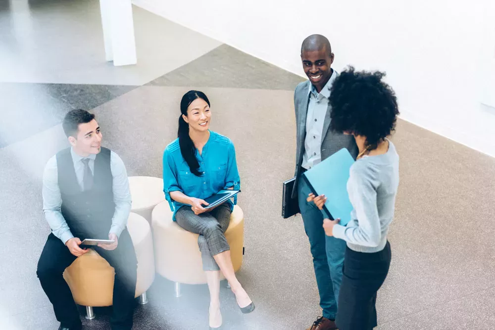 group of people talking group of people talking