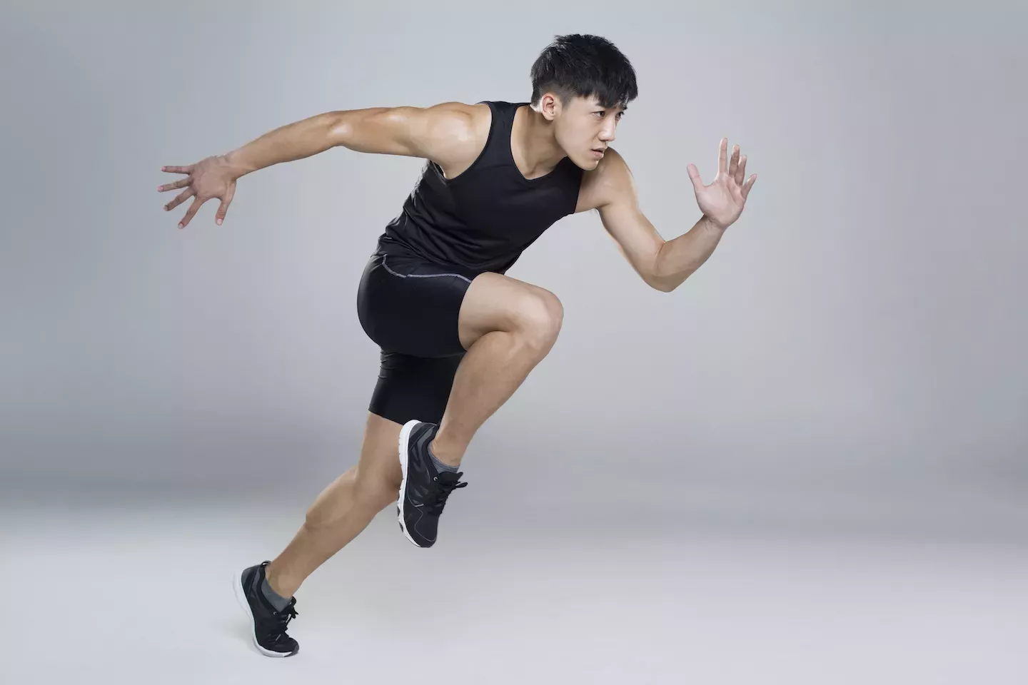 Man running fast Man running fast