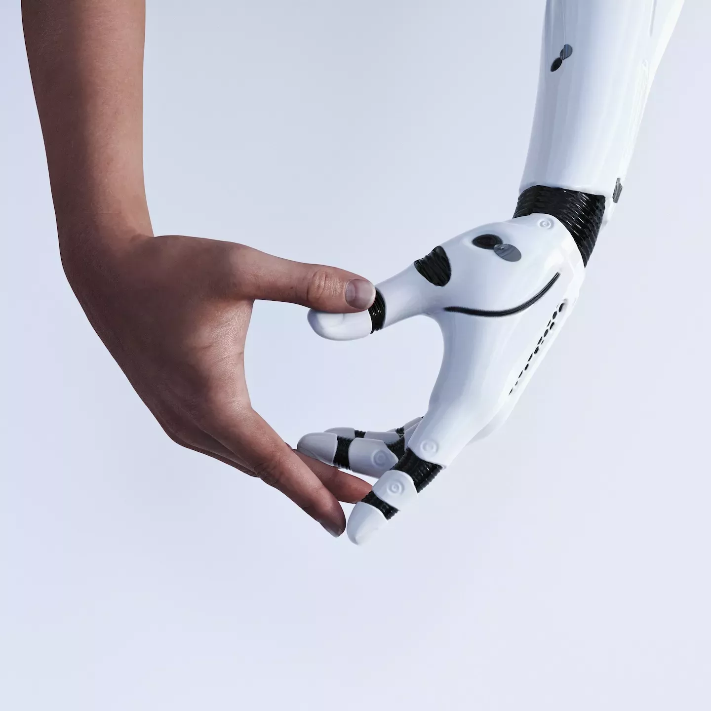 human and robot hand human and robot hand