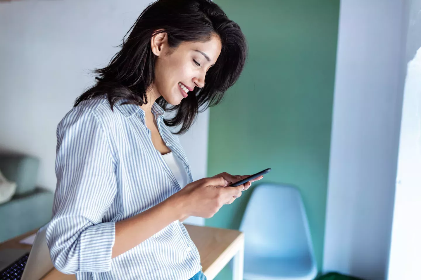Woman looking at phone Woman looking at phone