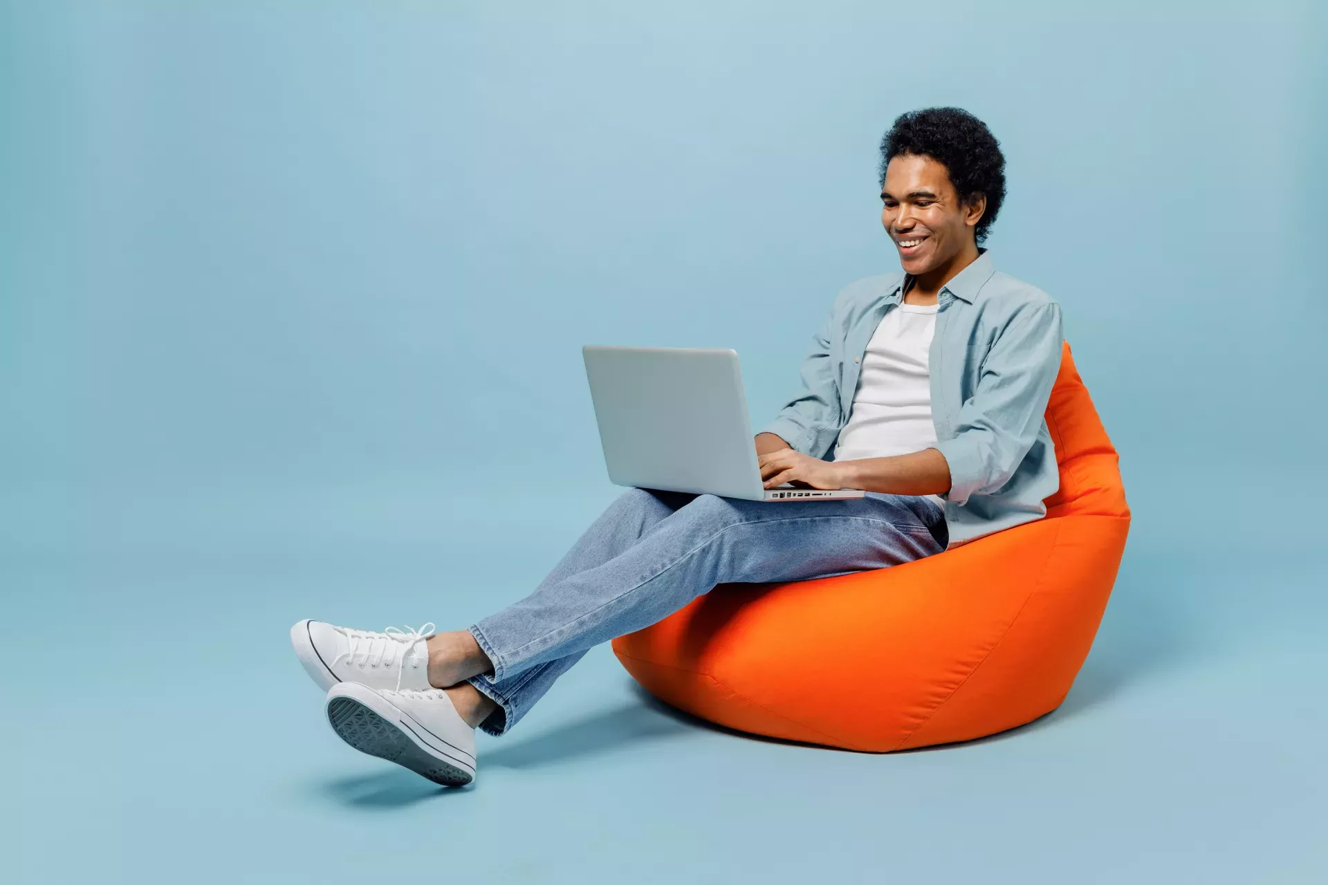 Man working on a laptop Man working on a laptop