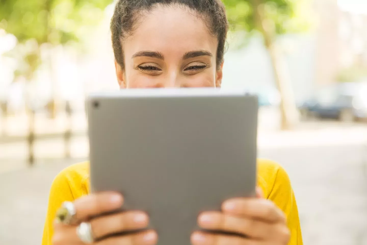 Woman taking photo Woman taking photo